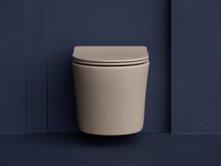 Подвесной унитаз Ceramica Nova Balearica CN6000MC безободковый капучино матовый Подвесной унитаз Ceramica Nova Balearica CN6000MC безободковый капучино матовый