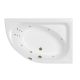 Гидромассажная ванна WHITECROSS Aquarella 0109.170110.100.LINE.BR правая 170x110 см Line бронза