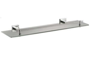 Полка стеклянная Haiba HB8607 хром