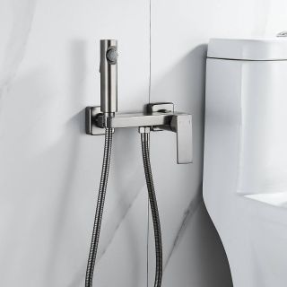 Гигиенический душ со смесителем Rose R1805T-1 пепельный Гигиенический душ со смесителем Rose R1805T-1 пепельный
