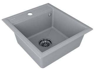 Мойка кухонная Paulmark Stepia PM114651-GRS серый дым Мойка кухонная Paulmark Stepia PM114651-GRS серый дым