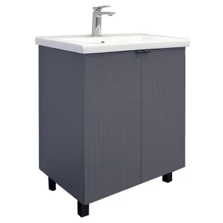 Тумба под раковину Comforty Лима 70 00-00013686 антрацит