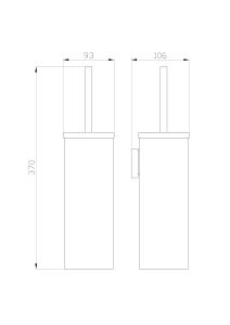 Туалетный ёршик в комплекте Wonzon & Woghand Polo WW-8929-BN брашированный никель