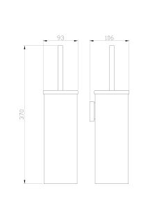 Туалетный ёршик в комплекте Wonzon & Woghand Polo WW-8929-DG тёмное золото