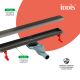 Душевой лоток IDDIS Перфекс (Perfex) 975B8GM20DZ 80 см графит матовый