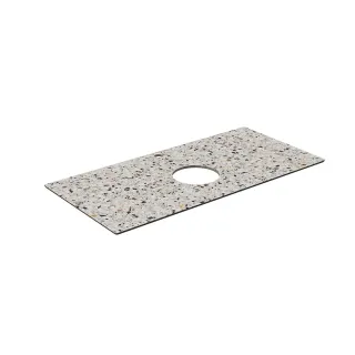 Столешница для накладных раковин Kerama Marazzi Бричиола KM6012G0471RP100Tc2 100 см белый натуральный