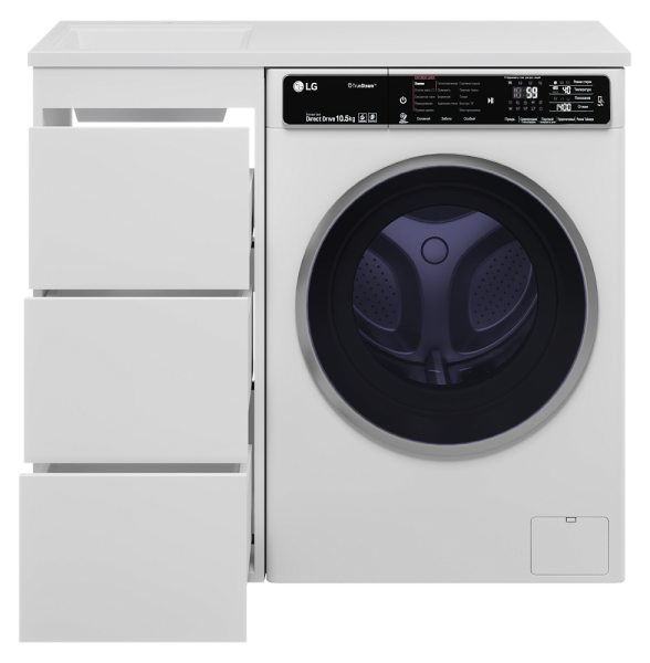 Напольная тумба под раковину Brevita Grafit УТ000015079 40 см белый