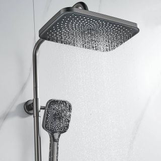 Душевая стойка Shevanik S9636T оружейная сталь Душевая стойка Shevanik S9636T оружейная сталь