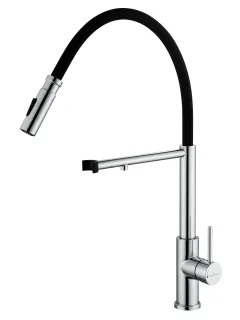Смеситель для кухни Wonzon & Woghand WW-458027-CR с гибким изливом и подключением фильтра хром