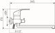 Смеситель для ванны с душем РМС SL85-006E хром