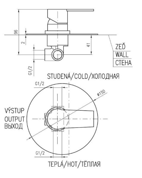 Смеситель для душа Rav Slezak Colorado CO183LBZ белый