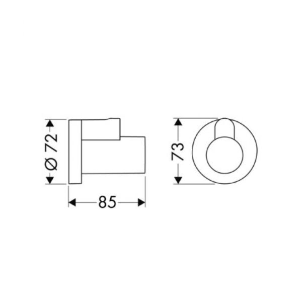 Декоративная накладка Hansgrohe 13950670 матовый черный Декоративная накладка Hansgrohe 13950670 матовый черный