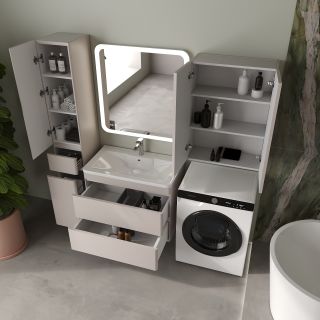 Тумба под раковину Style Line Атлантика Люкс Плюс СС-00002597 80 см карамель