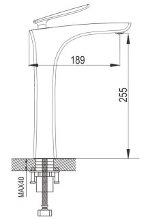 Смеситель для раковины Rose R2711 хром Смеситель для раковины Rose R2711 хром