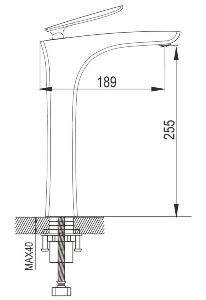 Смеситель для раковины Rose R2711 хром Смеситель для раковины Rose R2711 хром