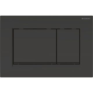 Кнопка смыва Geberit Sigma 30 115.883.DW.1 для двойного смыва чёрный глянцевый/чёрный матовый