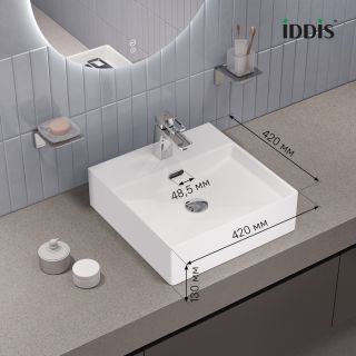 Раковина IDDIS Билд (Bild) BILWS42i27 42 см белый