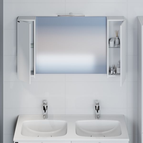 Зеркало-шкаф с подсветкой Санта Вега 700452 120 см