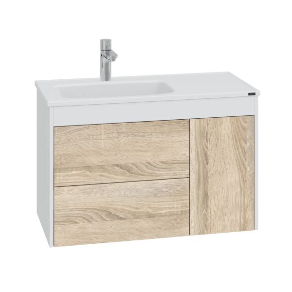 Подвесная тумба под раковину Санта Меркурий 700456 90 см янтарный