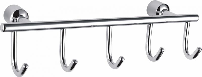 Вешалка с пятью крючками для ванной Wonzon & Woghand WW-9382-5 хром