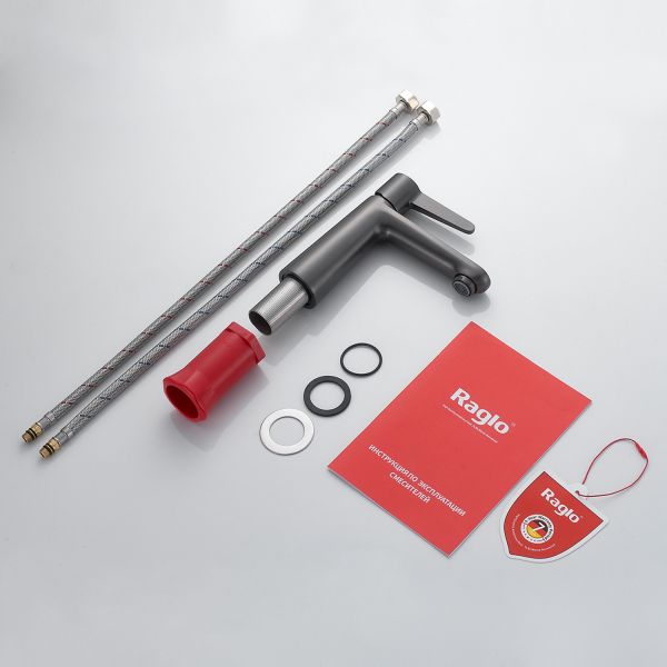 Смеситель для раковины Raglo R32.10.09 графит Смеситель для раковины Raglo R32.10.09 графит