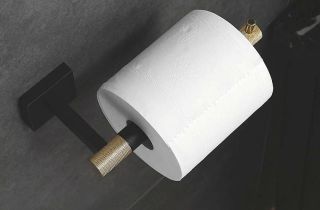 Держатель для туалетной бумаги Rose RG3005H золото/чёрный Держатель для туалетной бумаги Rose RG3005H золото/чёрный