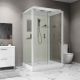 Душевая кабина Niagara Standart ST100/80/15Q 100x80 см профиль белый стекло прозрачное