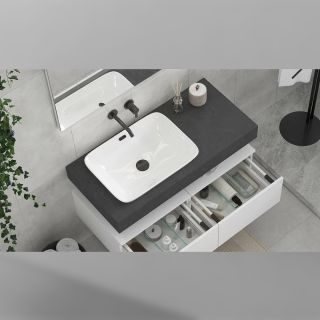 Столешница Velvex Unit 140, белый мрамор Столешница Velvex Unit 140, белый мрамор