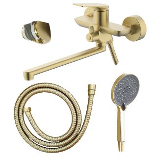 Смеситель для ванны Azario Lursy AZ-K1749MG золото матовое