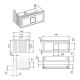 Тумба под раковину La Fenice Cubo FNC-01-CUB-C-80 бежевая 80 см