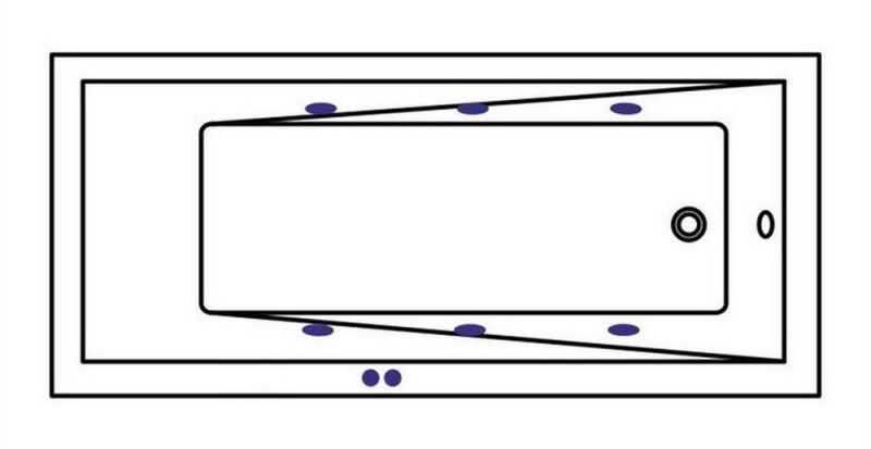 Гидромассажная ванна Whitecross Wave 0101.160070.100.SOFT.CR 160x70см Soft хром