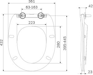 Крышка для унитаза Am.Pm Sense C747855WH