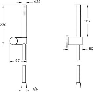 Душевой гарнитур VitrA Origin A4554326