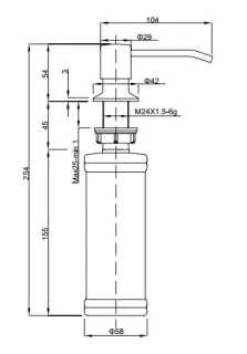 Дозатор  GranFest Z-5001 песочный Дозатор  GranFest Z-5001 песочный