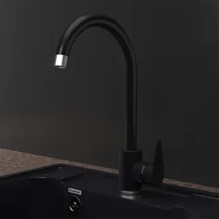 Смеситель для кухни GranFest  URBAN Z-5412 черный Смеситель для кухни GranFest  URBAN Z-5412 черный