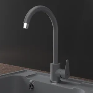 Смеситель для кухни GranFest  URBAN Z-5412 темно-серый