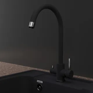 Смеситель для кухни GranFest  URBAN Z-5420 черный Смеситель для кухни GranFest  URBAN Z-5420 черный