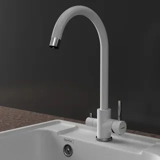Смеситель для кухни GranFest  URBAN Z-5420 серый Смеситель для кухни GranFest  URBAN Z-5420 серый
