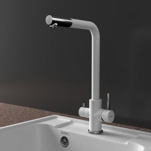 Смеситель для кухни GranFest URBAN Z-5421 серый