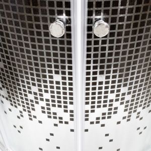 Душевая кабина Deto L 890 с гидромассажем BLACK 90х90х215 см