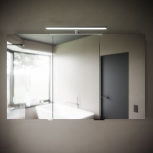 Зеркальный шкаф с подсветкой Sancos Hilton Z1200 120см белый