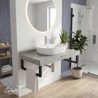 Столешница Cerutti Spa MiMi CT12307 мрамор серый