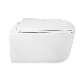 Унитаз подвесной Azario Bacio AZ-5103T-WHT безободковый торнадо белый