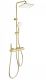 Душевая стойка Wonzon & Woghand Muse Legato WW-B4129-BG с термостатом брашированное золото
