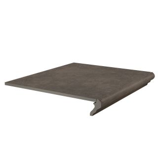 Керамогранит Kerama Marazzi KM4040G0041NGTA Ступень угловая Хадду серый тёмный матовый 34x34x0,8