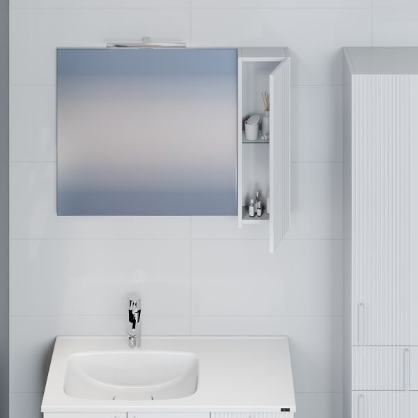 Зеркало-шкаф с подсветкой Санта Вега 700453 90 см