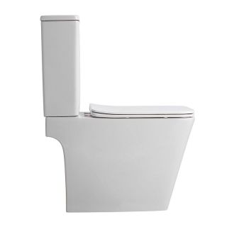 Унитаз напольный Azario Brizo AZ-2905T безободковый белый