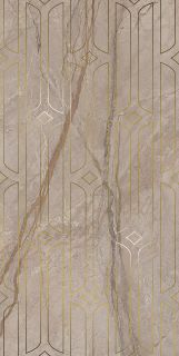 Декор Kerama Marazzi KMD3STA071BR Ифран бежевый светлый глянцевый обрезной 60x119.5x0,9