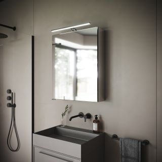 Зеркальный шкаф с подсветкой Sancos Hilton Z600 60см белый Зеркальный шкаф с подсветкой Sancos Hilton Z600 60см белый