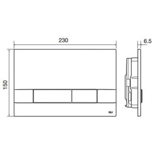 Панель слива Oli Narrow OLIpure 148302\192902 хром матовый